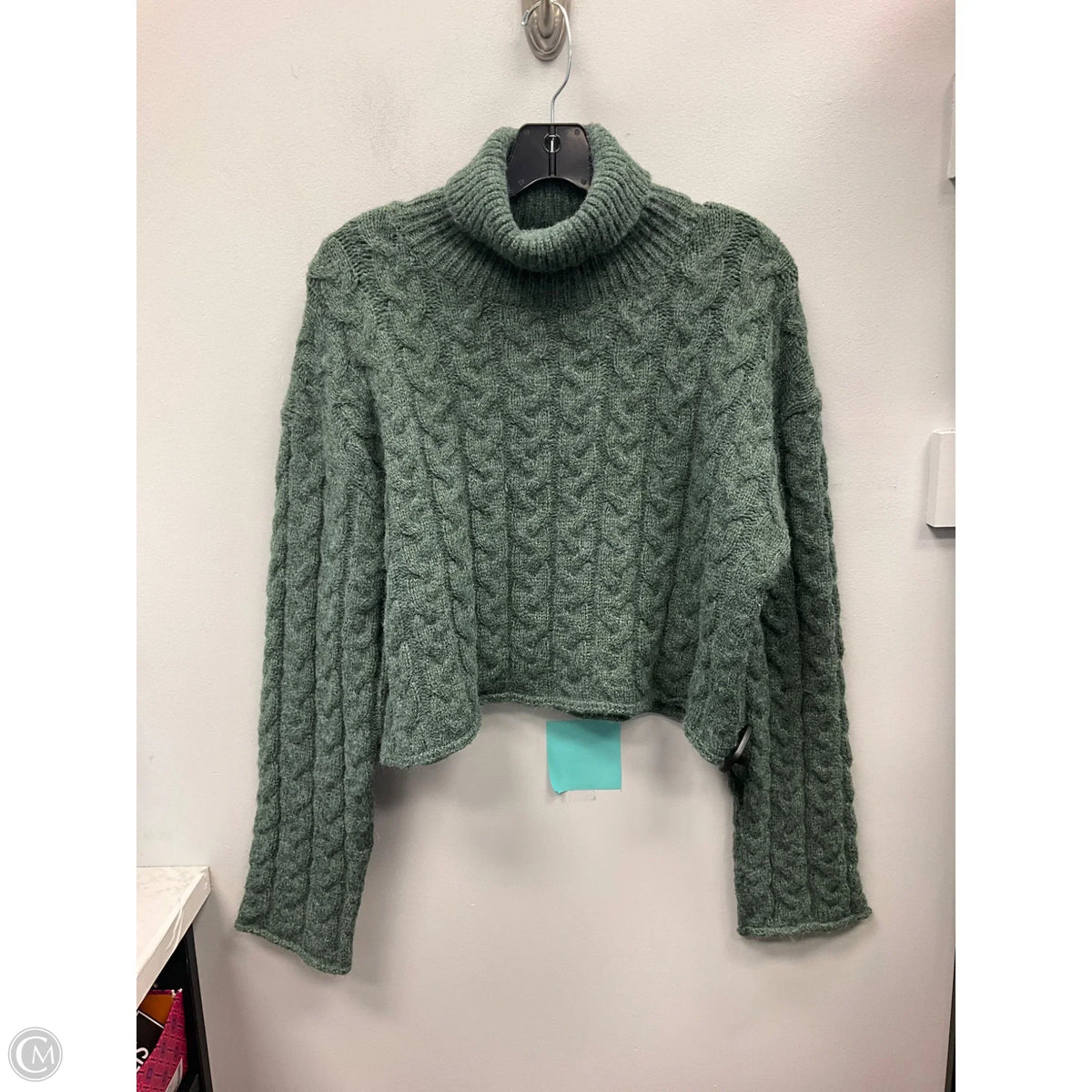 Sweater By Clothes Mentor In Green, Size: M