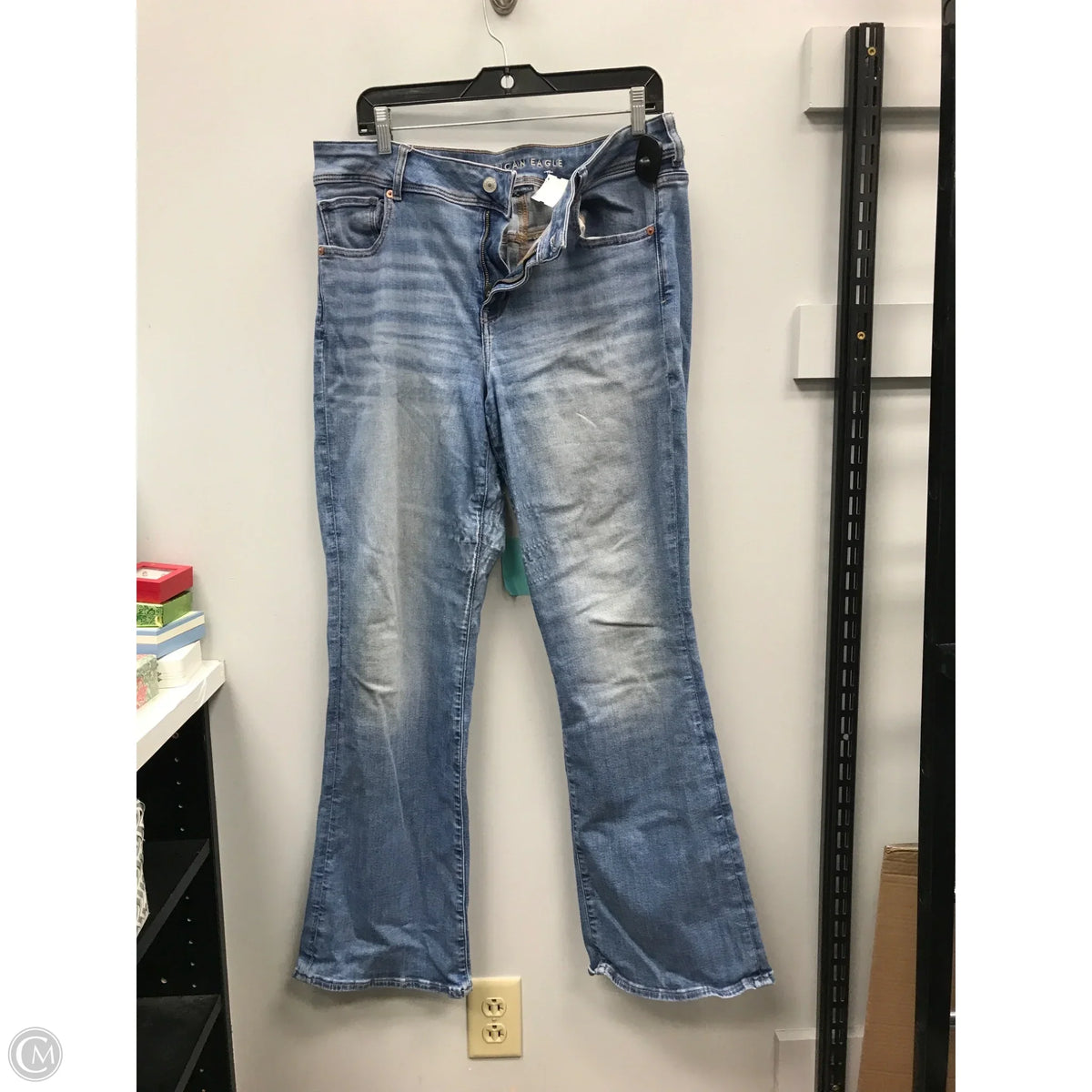 Jeans Boot Cut By American Eagle In Blue, Size: 16