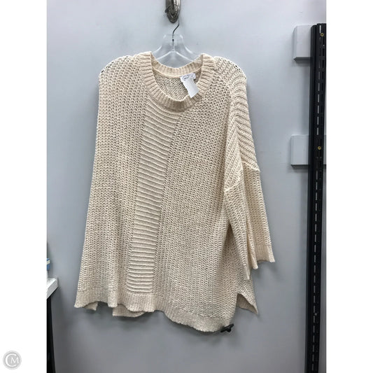Sweater By Mudpie In Cream, Size: Osfm