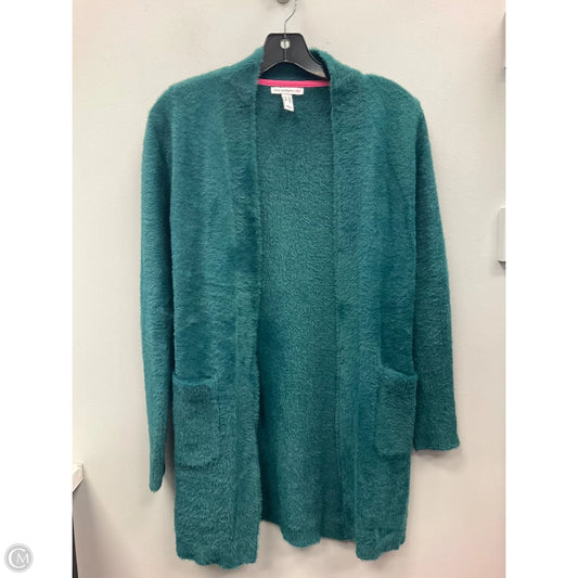 Sweater Cardigan By Isaac Mizrahi Live Qvc In Teal, Size: Xxs