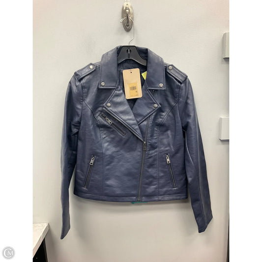 Jacket Moto By Levis In Blue, Size: M