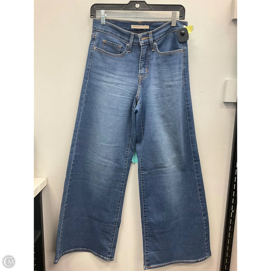 Jeans Wide Leg By Levis In Blue, Size: 4