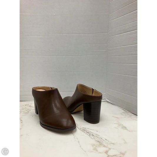 Shoes Heels Block By Journee In Brown, Size: 8