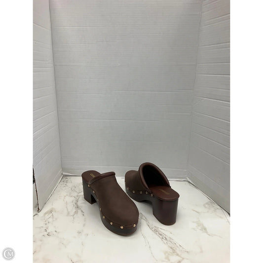 Shoes Heels Block By Cushionaire In Brown, Size: 8