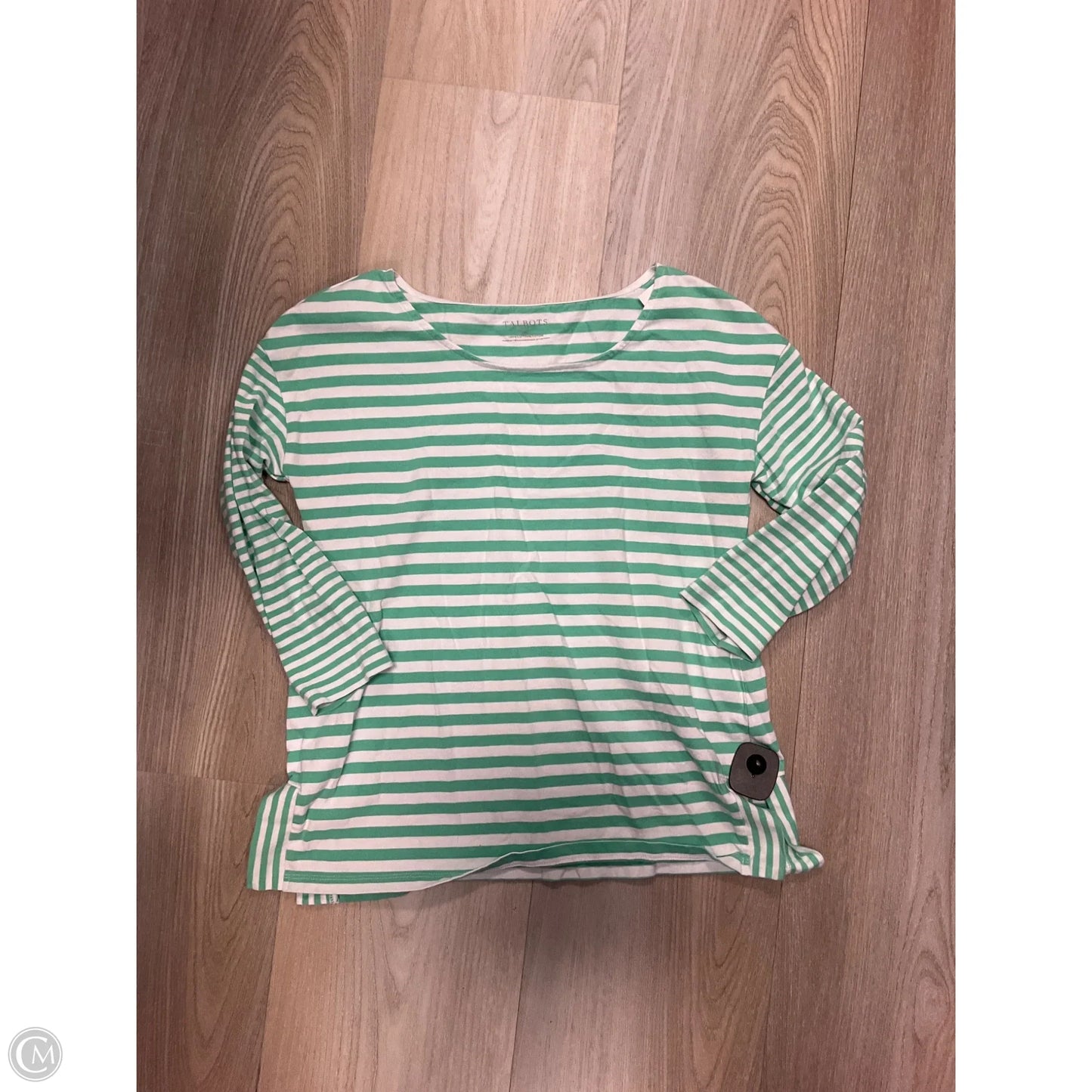 Top Long Sleeve By Talbots In Striped Pattern, Size: Sp