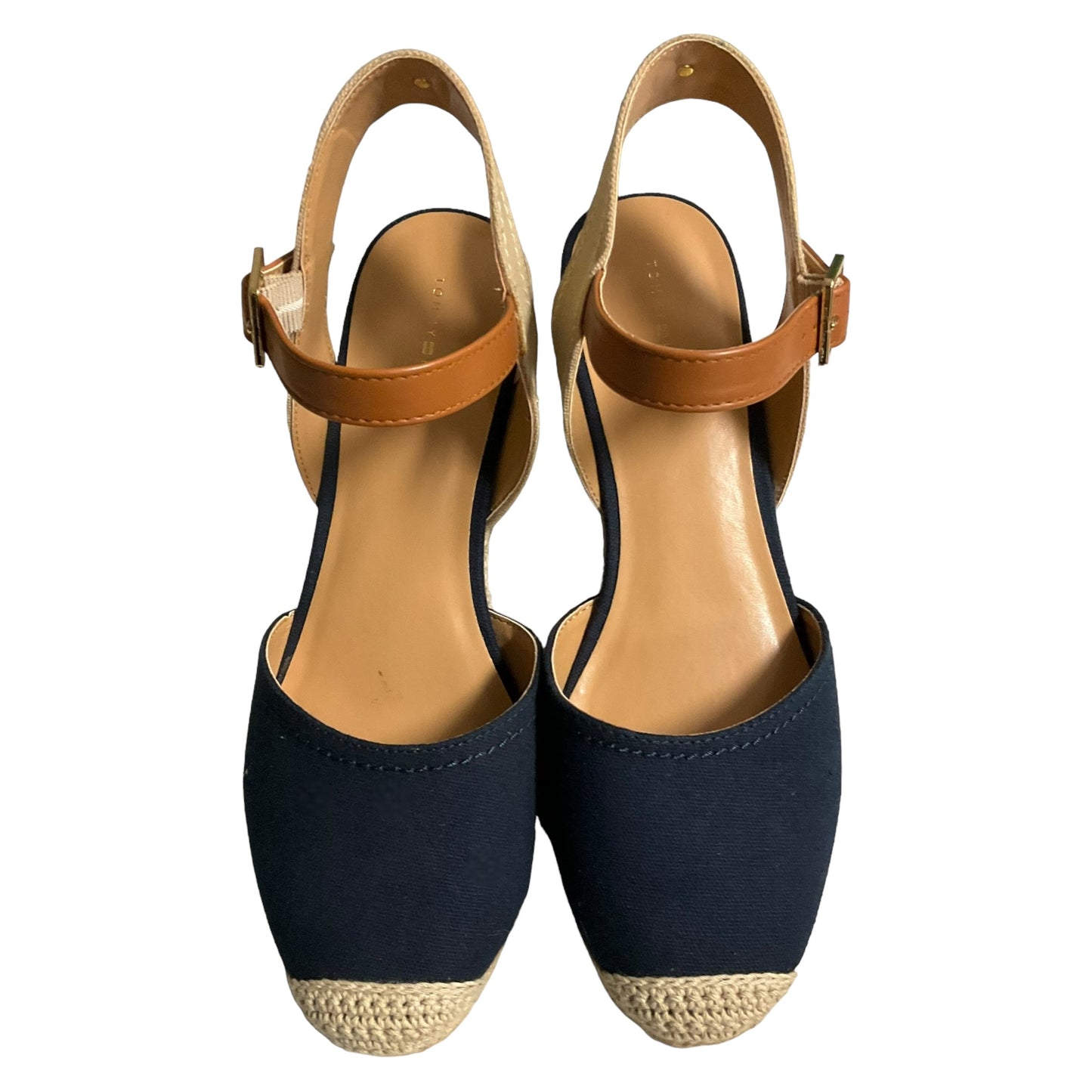 Blue Shoes Heels Wedge Tommy Hilfiger, Size 10