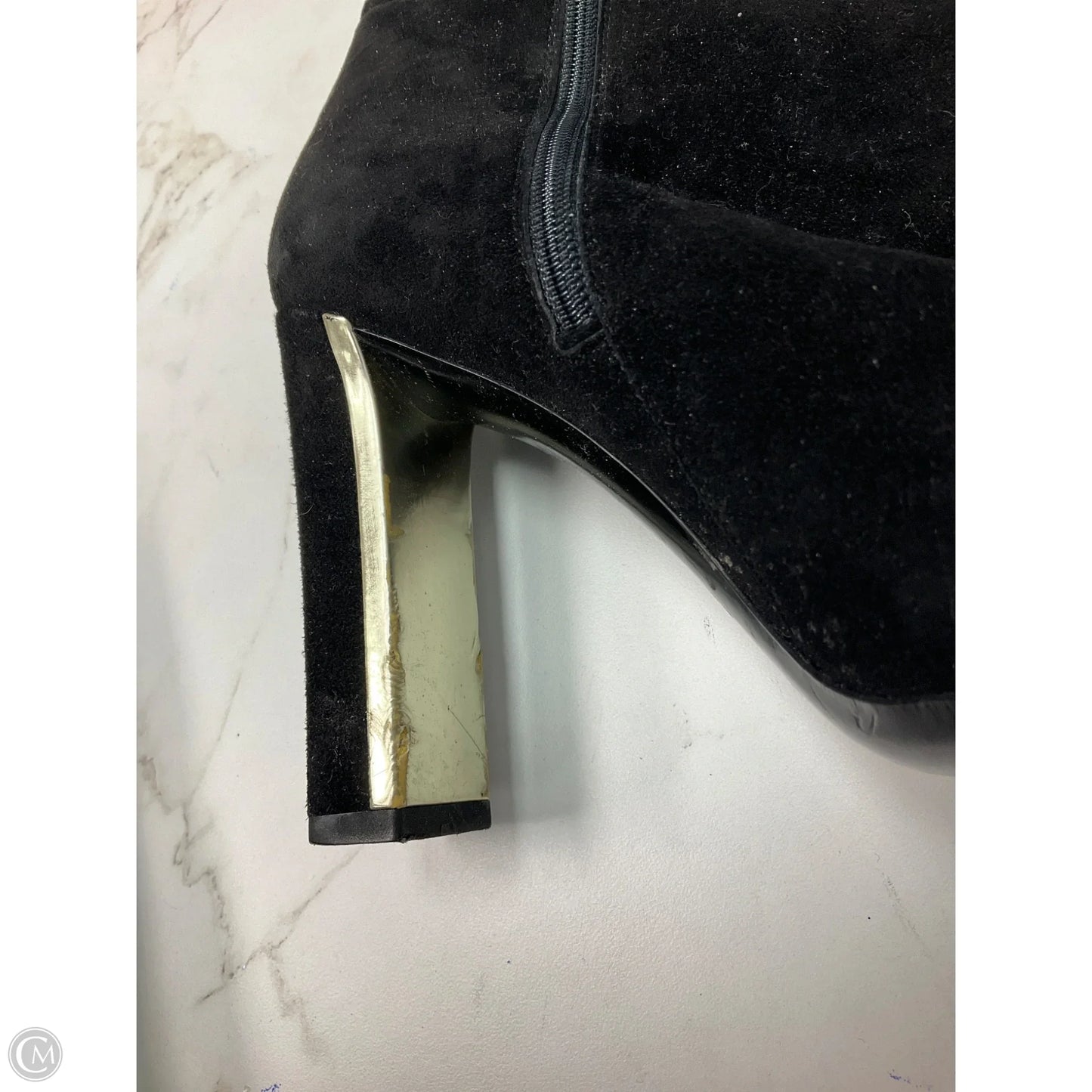 Boots Luxury Designer By Gucci In Black, Size: 7