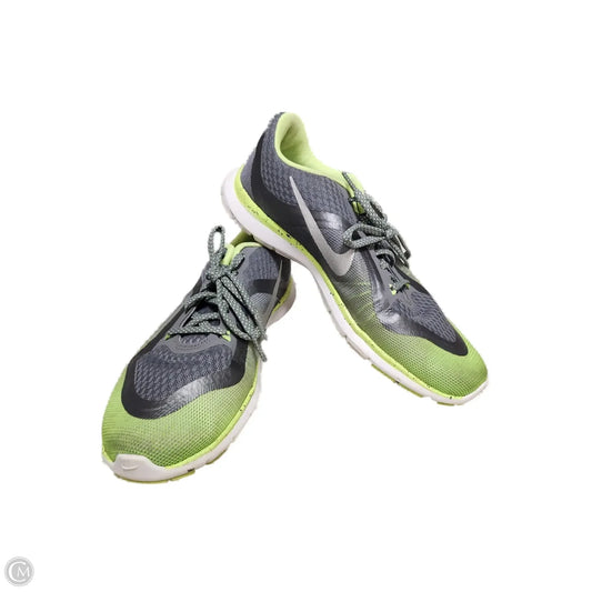 Shoes Athletic By Nike In Green & Grey, Size: 8