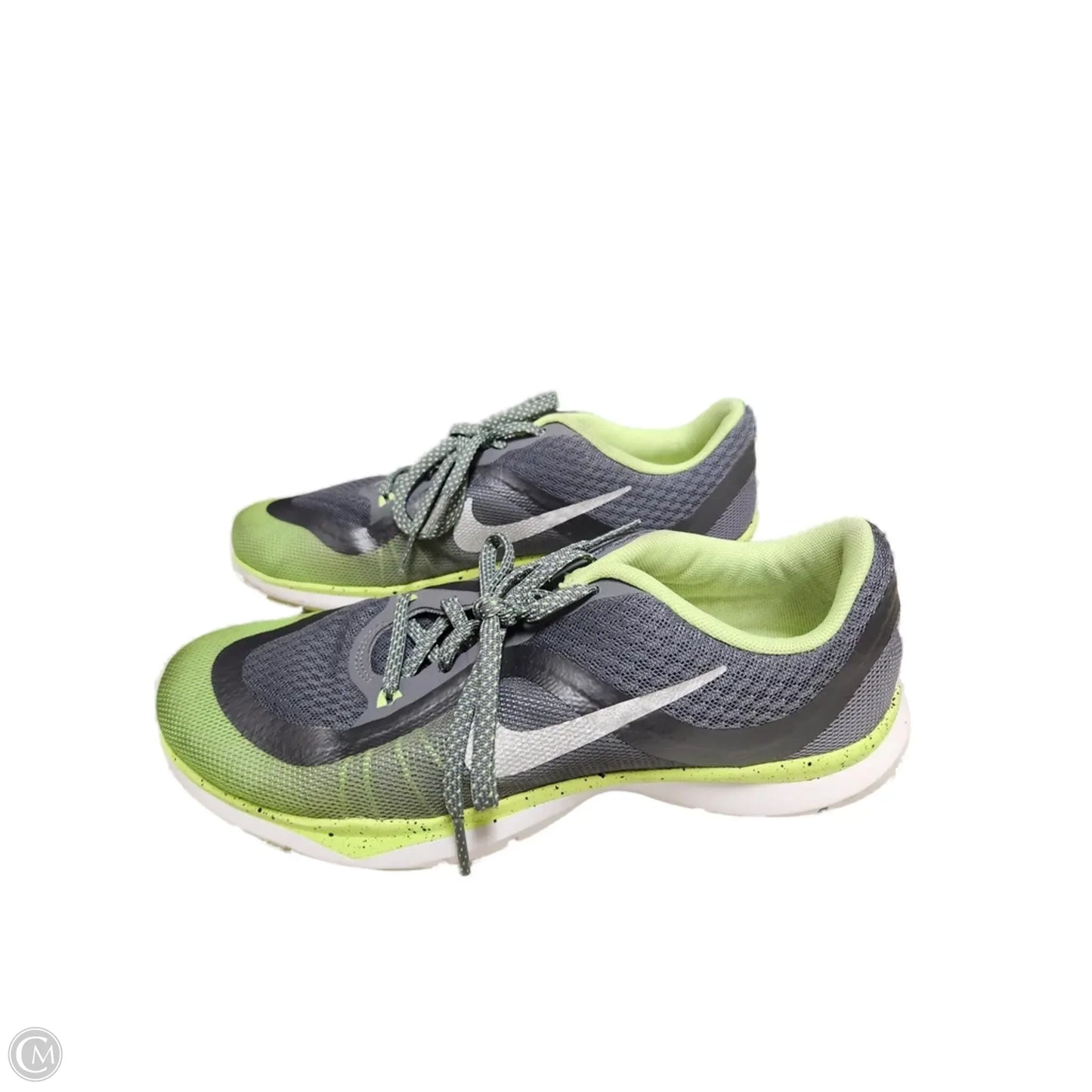 Shoes Athletic By Nike In Green & Grey, Size: 8