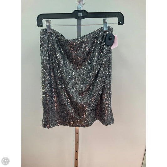Skirt Mini & Short By Loft In Silver, Size: 0