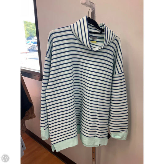 Sweatshirt Collar By Talbots In Striped Pattern, Size: Xl