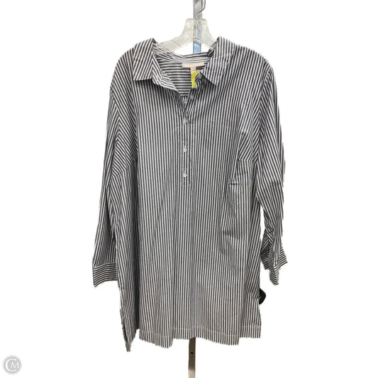 Dress Casual Short By Woman Within In Striped Pattern, Size: 1x