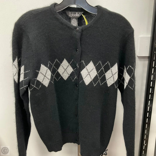 Sweater By Rafaella In Black & Silver, Size: L