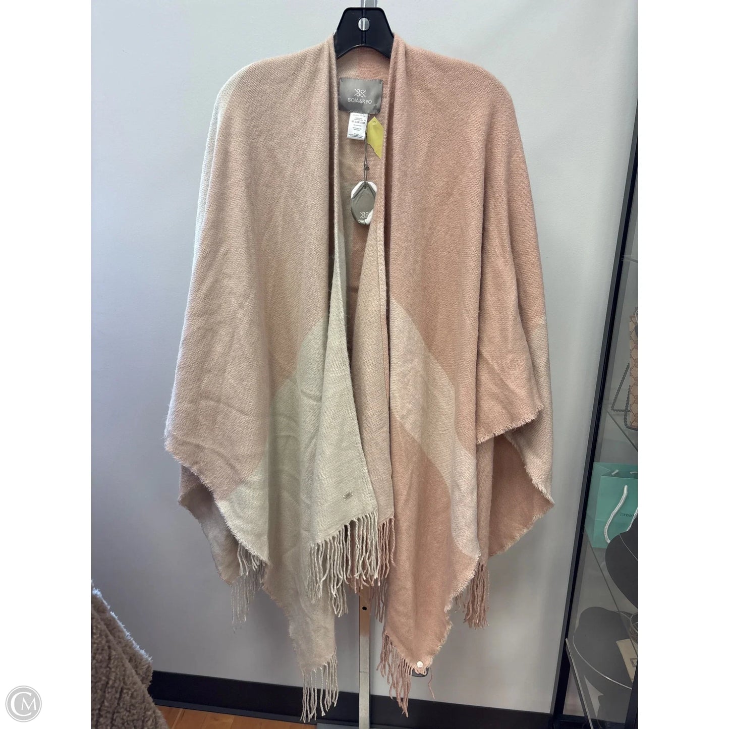 Poncho By Soia & Kyo In Pink & Tan, Size: Osfm