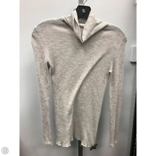 Top Long Sleeve By Vince In Grey, Size: Xs