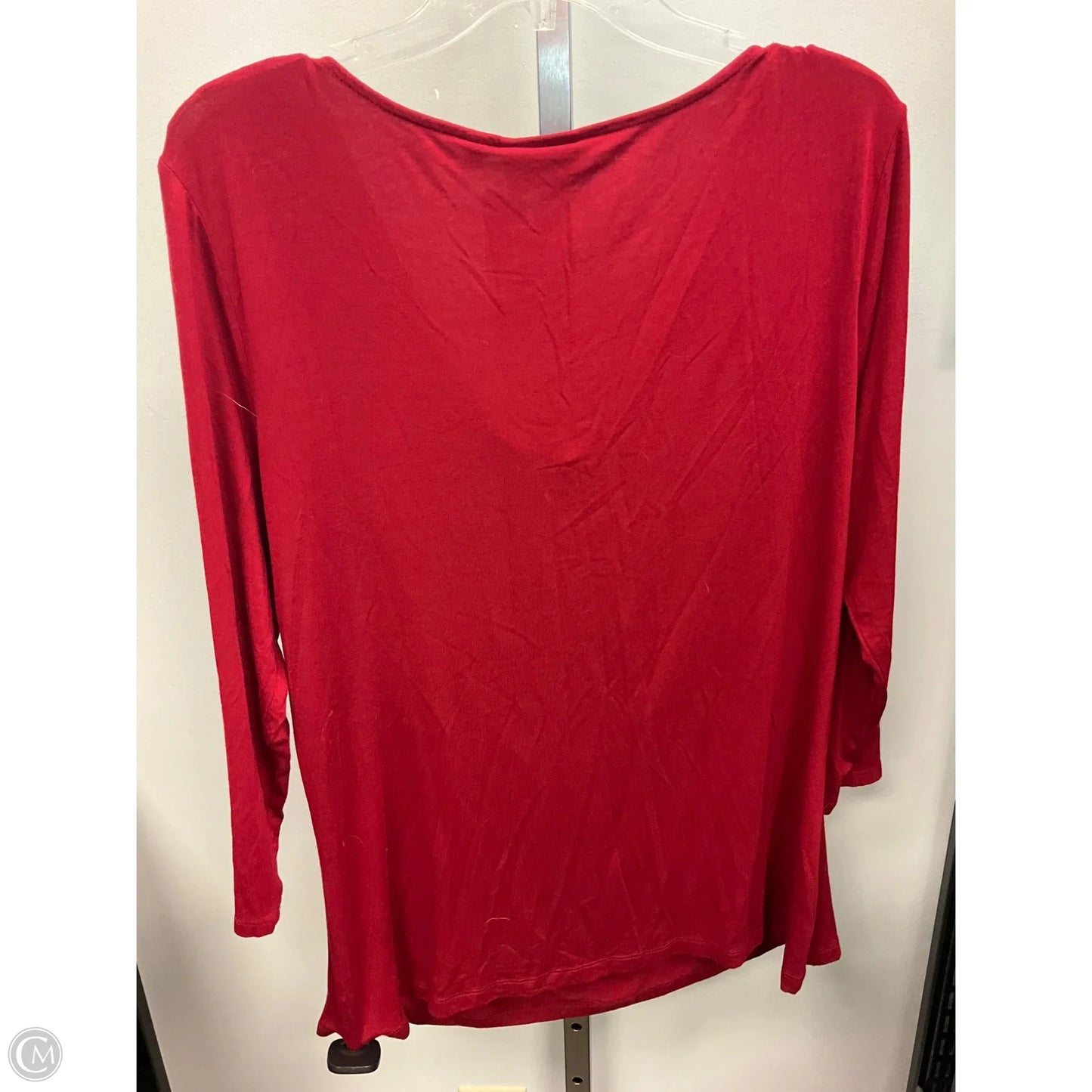 Top Long Sleeve By Anthropologie In Red, Size: Xl
