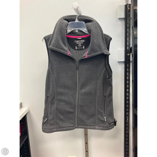 Vest Fleece By Calvin Klein In Grey, Size: L