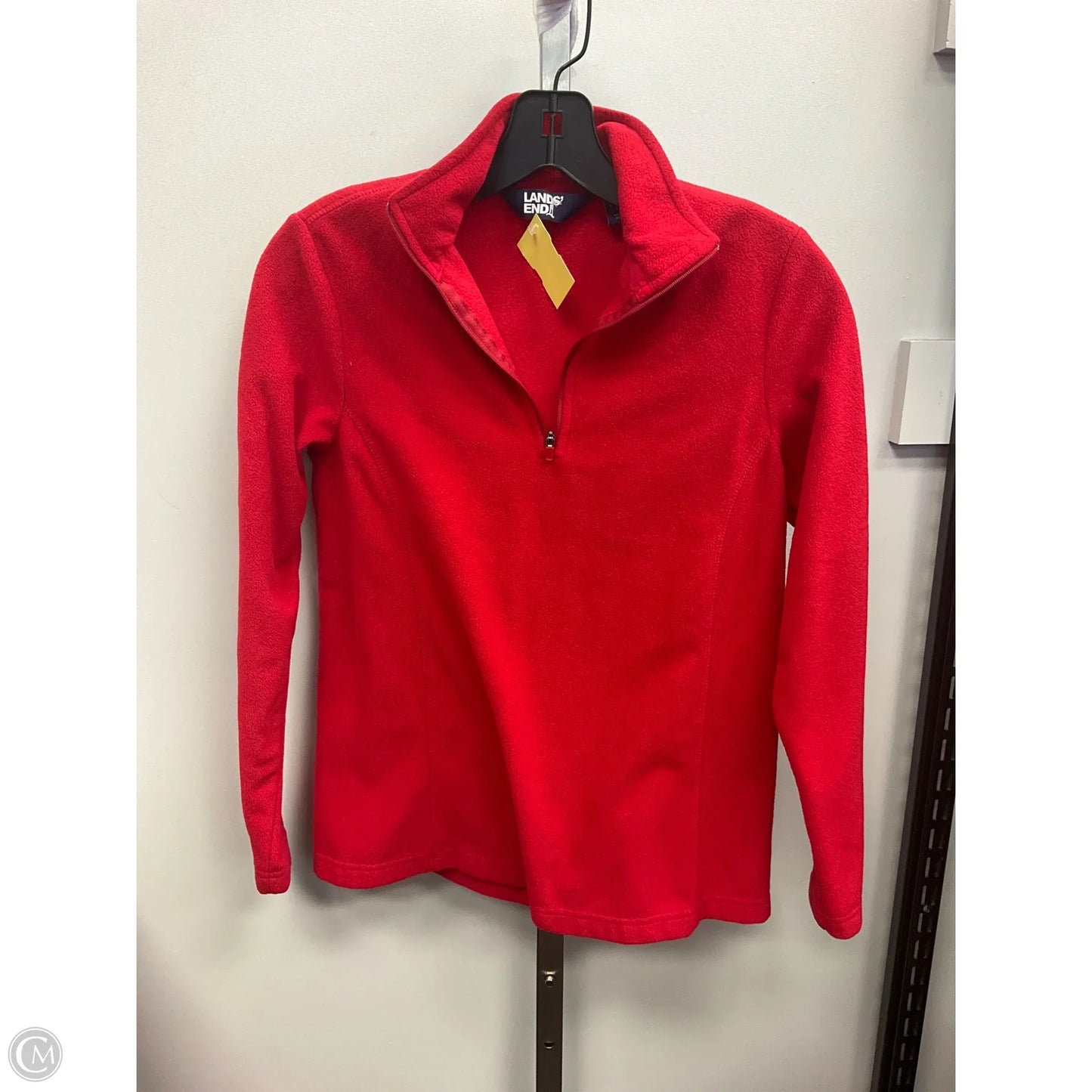 Sweatshirt Collar By Lands End In Red, Size: Xs