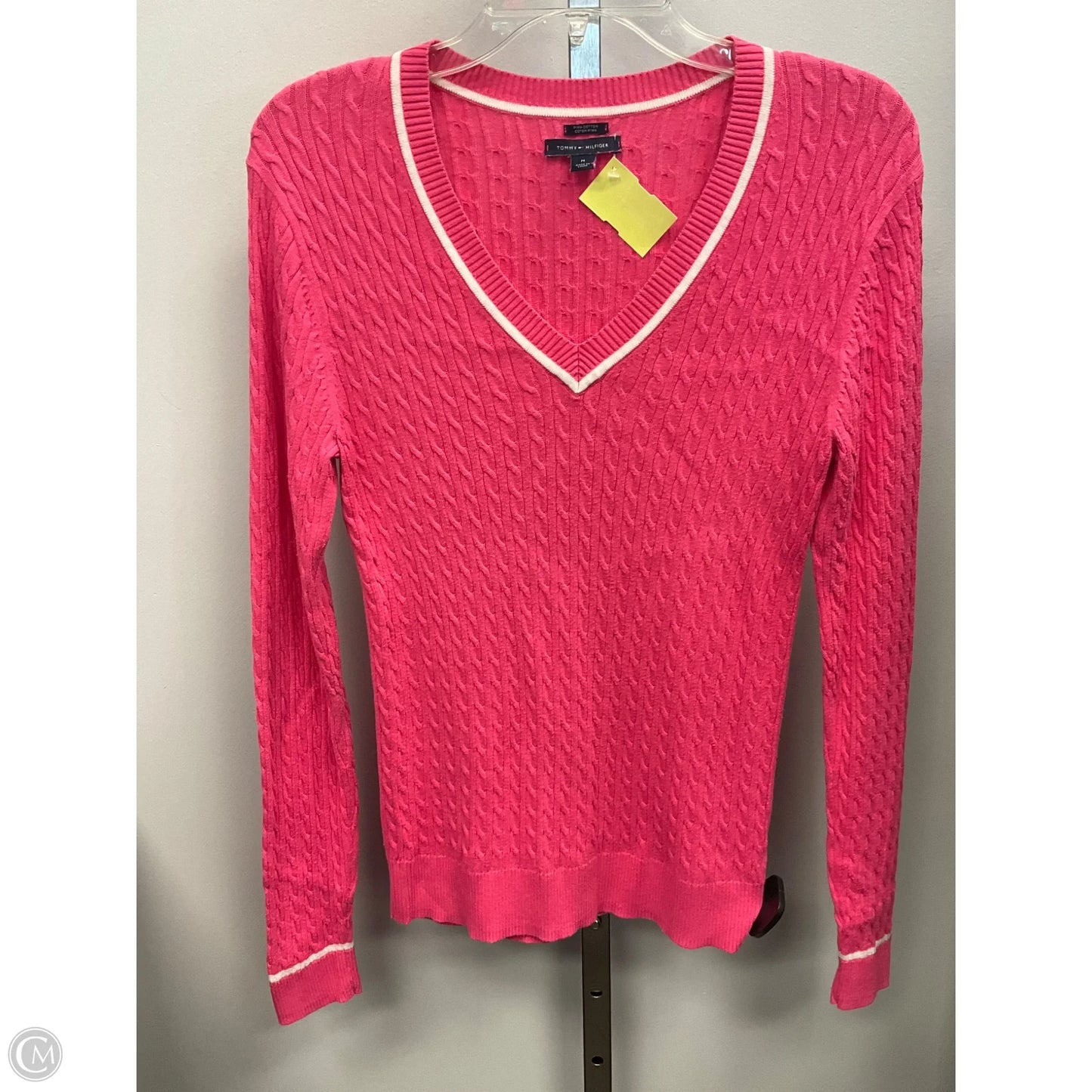 Sweater By Tommy Hilfiger In Pink, Size: M
