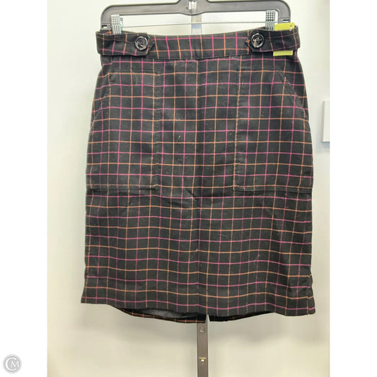 Skirt Mini & Short By Merona In Checkered Pattern, Size: 8