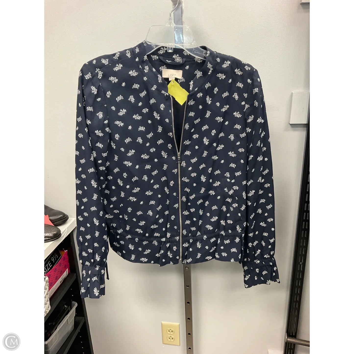 Blazer By Loft In Blue & White, Size: S