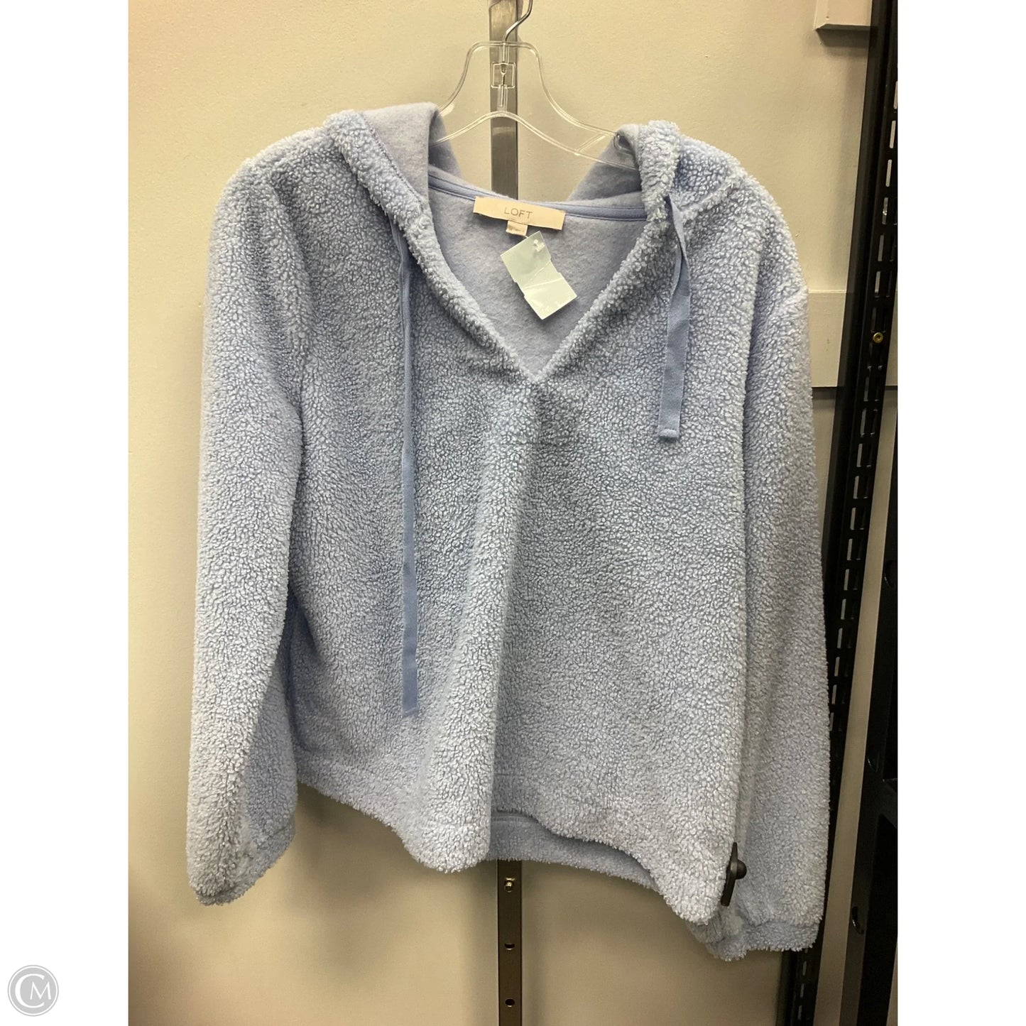 Sweatshirt Hoodie By Loft In Blue, Size: M