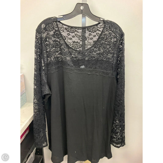 Top Long Sleeve By Torrid In Black, Size: 4x