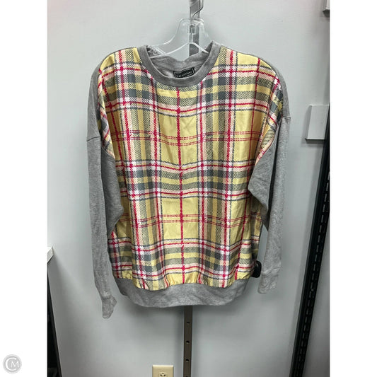 Top Long Sleeve By G By Giuliana In Plaid Pattern, Size: S