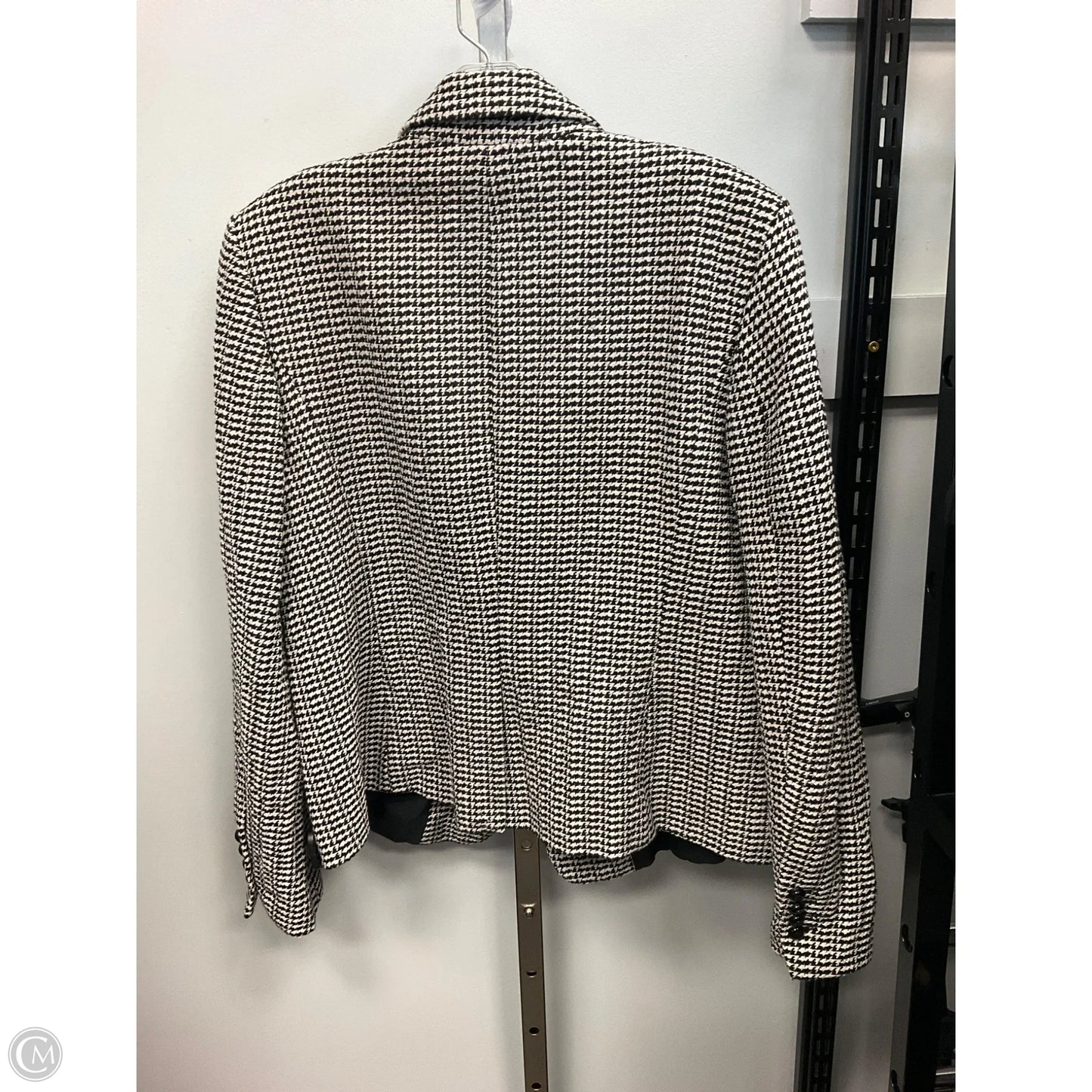 Blazer By Ann Taylor In Black & White, Size: 12