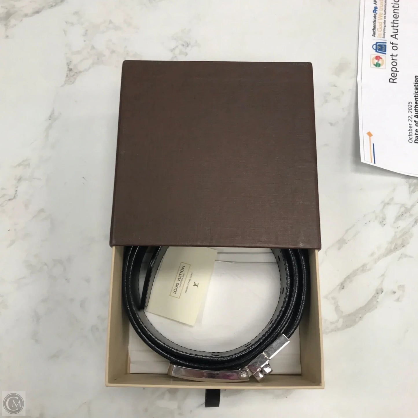 Belt Luxury Designer By Louis Vuitton, Size: Small