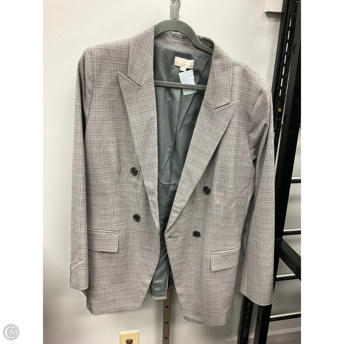 Blazer By Loft In Grey, Size: 16