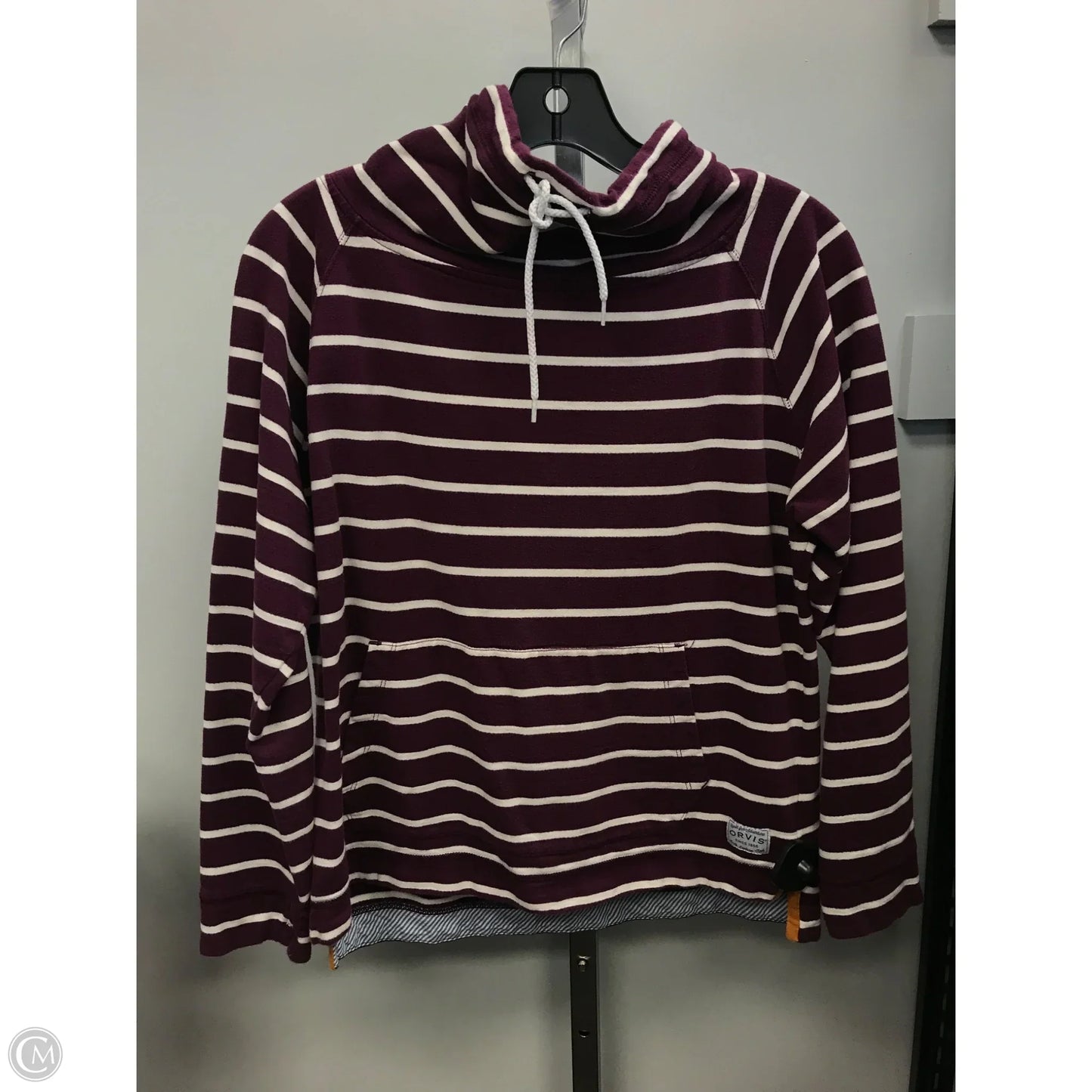 Top Long Sleeve By Orvis In Striped Pattern, Size: S