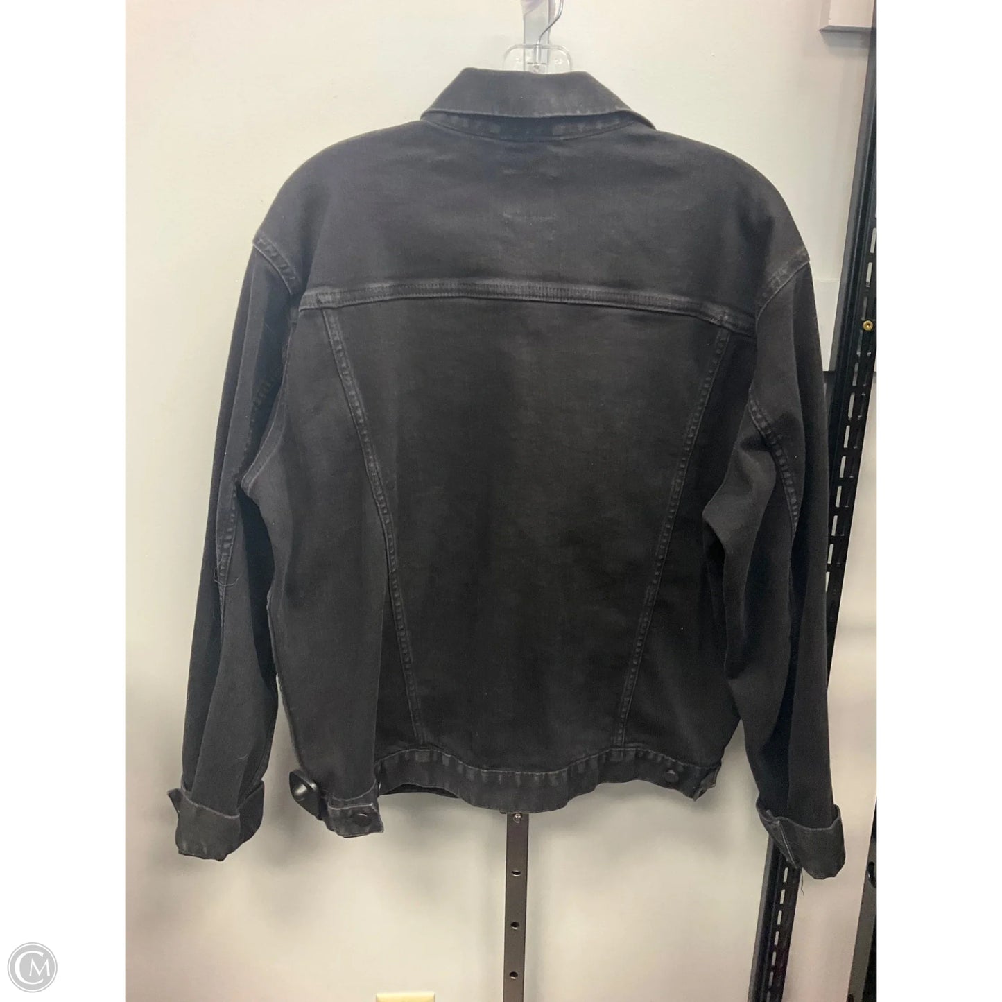 Jacket Denim By Gap In Black, Size: L