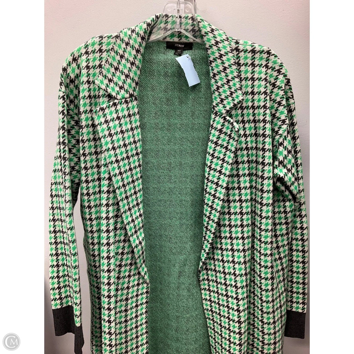 Sweater Cardigan By J. Crew In Green, Size: Xs