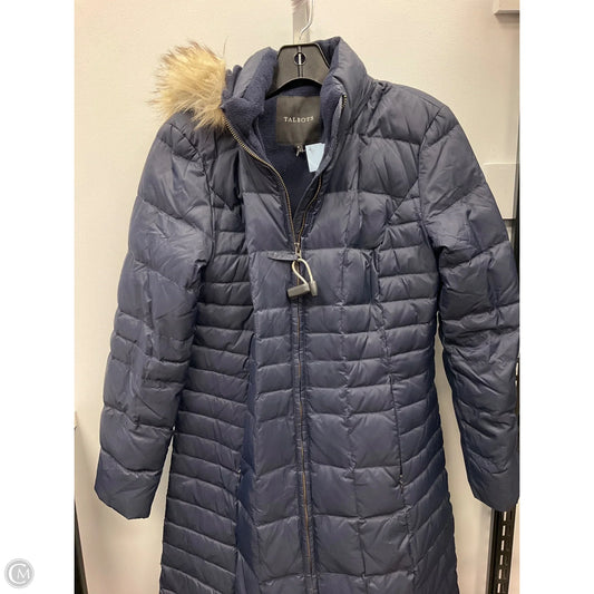 Coat Puffer & Quilted By Talbots In Blue, Size: S