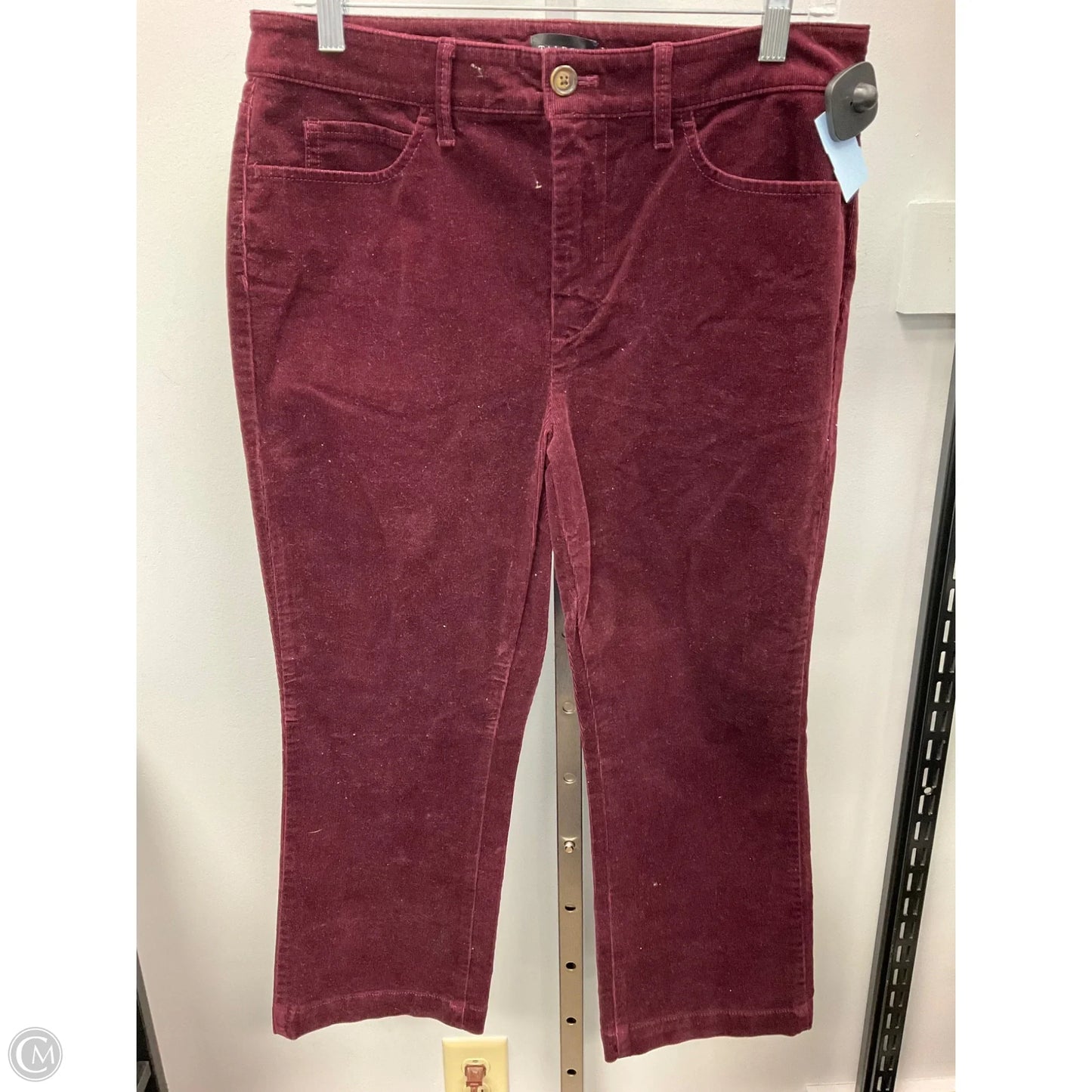 Pants Corduroy By Talbots In Maroon, Size: 8p