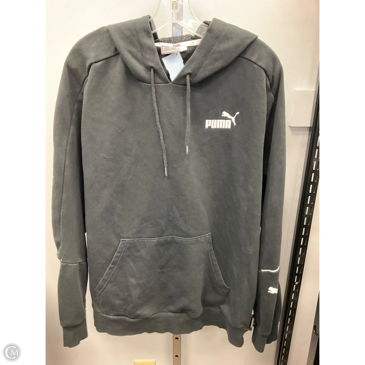 Sweatshirt Hoodie By Puma In Black, Size: Xxl
