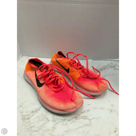 Shoes Athletic By Nike In Orange, Size: 9