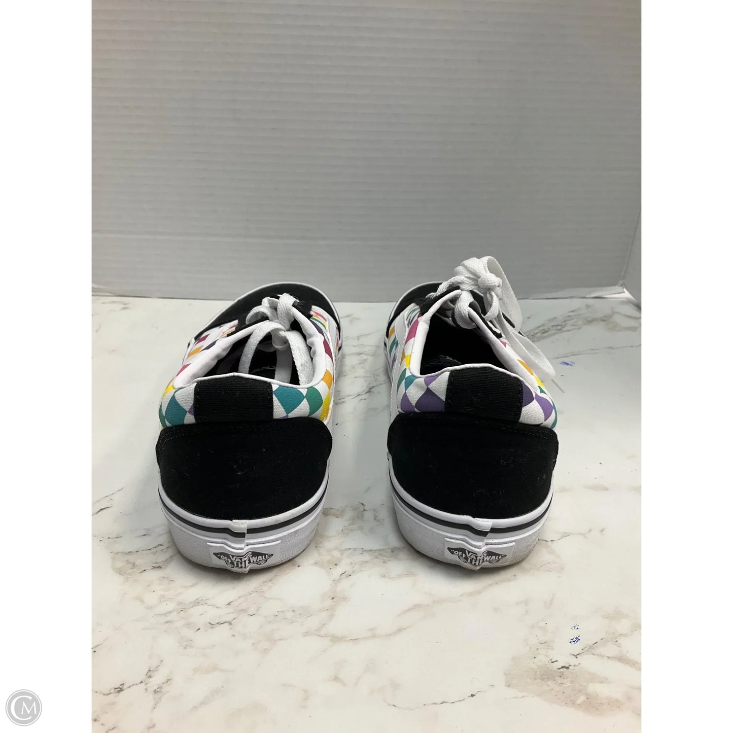 Shoes Sneakers By Vans In Rainbow Print, Size: 9.5