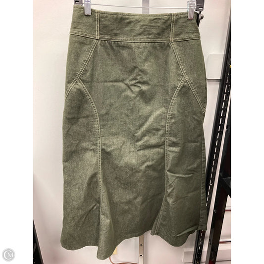 Skirt Midi By New York And Co In Green, Size: 10
