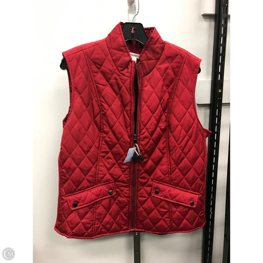 Vest Puffer & Quilted By Westport In Red, Size: Xl