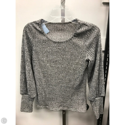 Top Long Sleeve By Clothes Mentor In Grey, Size: M