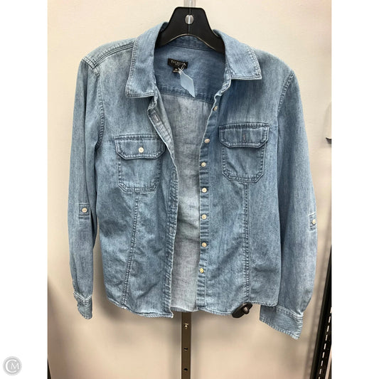 Top Long Sleeve By Talbots In Blue, Size: 8p