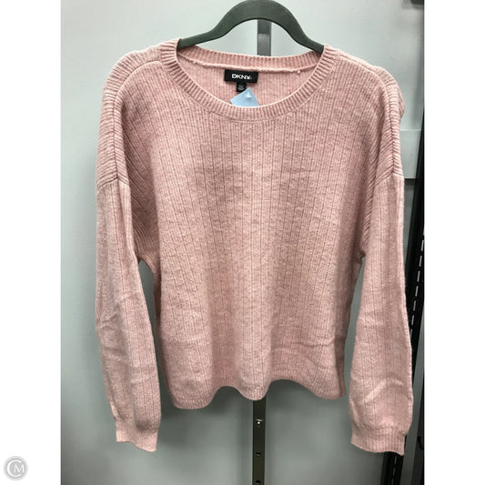 Sweater By Dkny In Pink, Size: L
