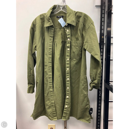 Jacket Shirt By Madewell In Green, Size: S