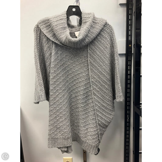 Poncho By Chicos In Grey, Size: L