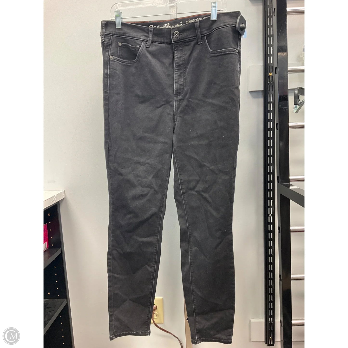 Jeans Skinny By Eddie Bauer In Black, Size: 14