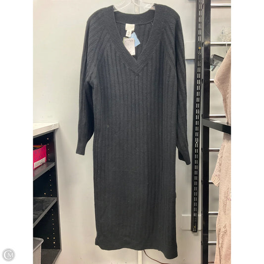 Dress Sweater By H&m In Black, Size: M