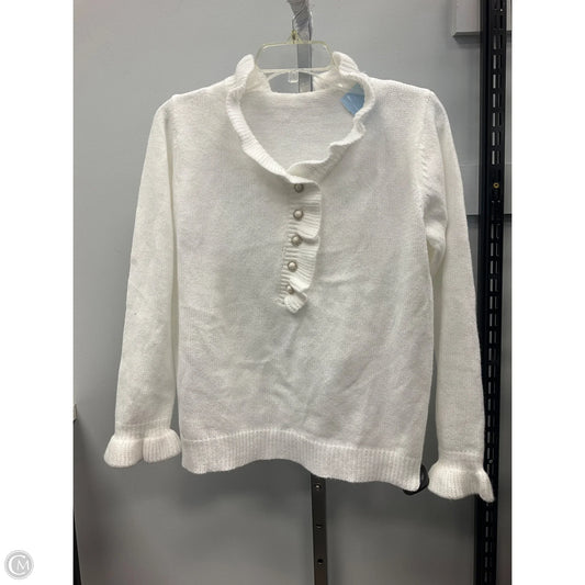 Sweater By Clothes Mentor In White, Size: M