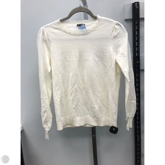 Top Long Sleeve By Talbots In Cream, Size: Xsp